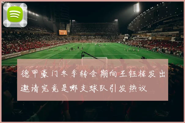 德甲豪门冬季转会期向王钰栋发出邀请究竟是哪支球队引发热议
